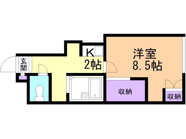 レオパレスひまわりIIの間取り