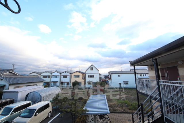 【生駒郡斑鳩町法隆寺南のアパートの眺望】