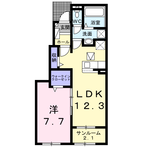 トレスプエンテ　IIの間取り