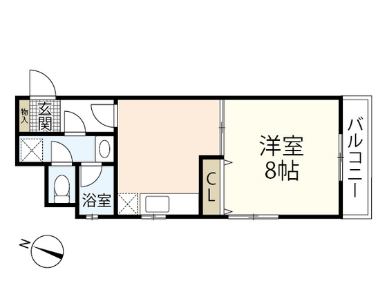 広島市南区翠のマンションの間取り