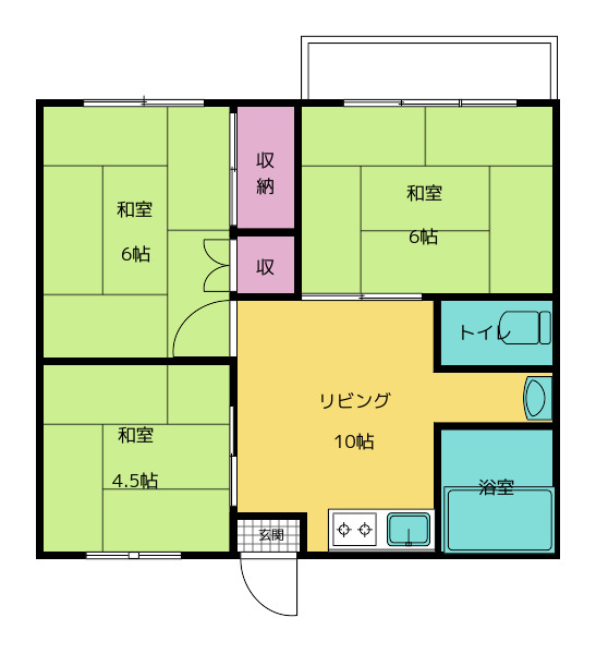 コーポ平成の間取り