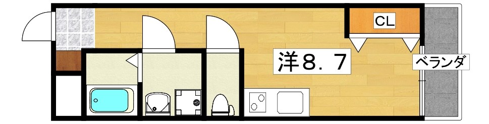 【JOB-II号館の間取り】