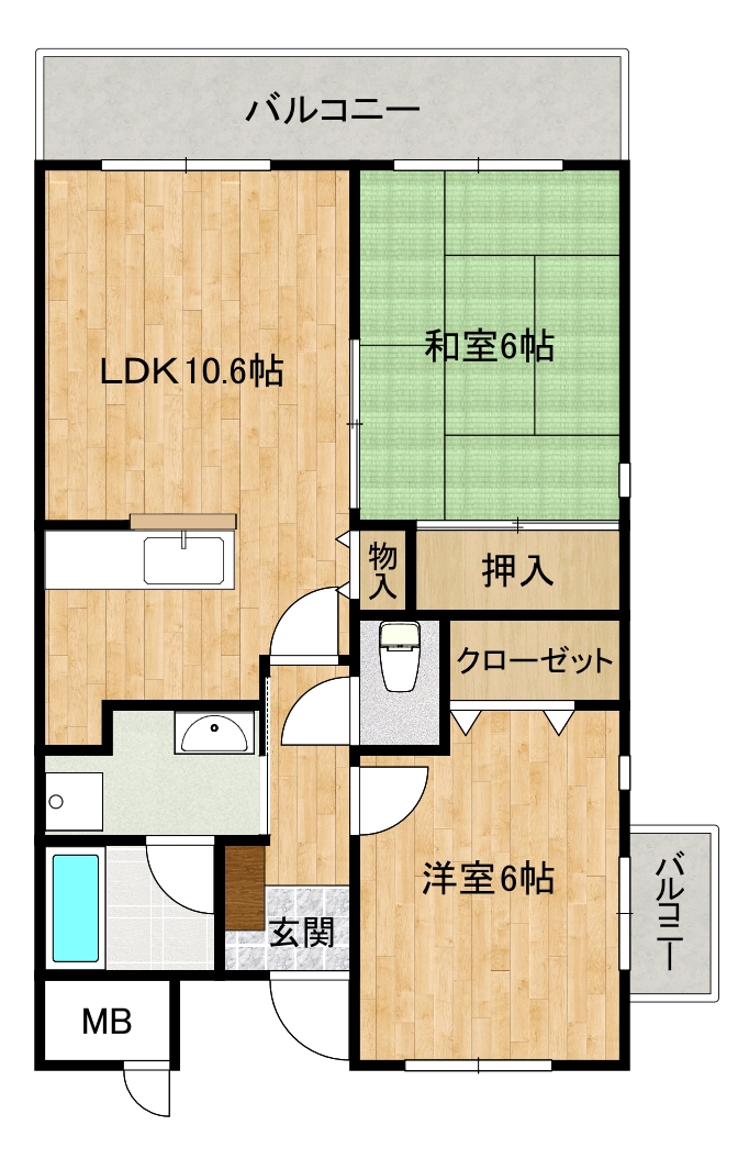 ファミーユ中山の間取り