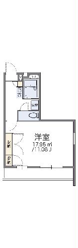 レオパレスクールの間取り