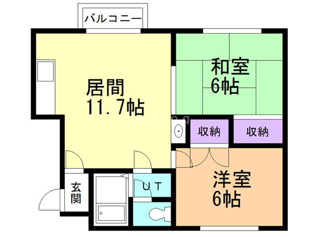 アーバン美原の間取り