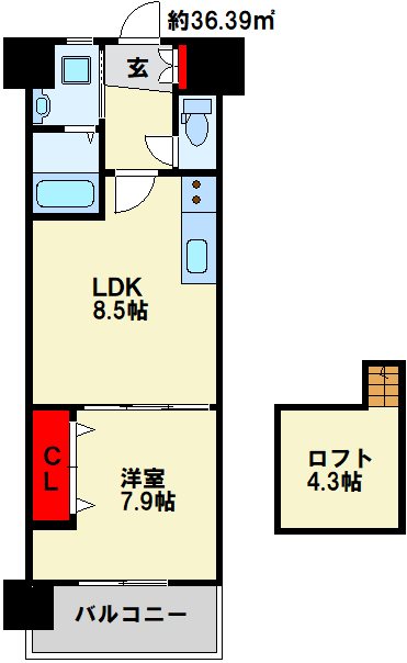 コンプレート古船場の間取り