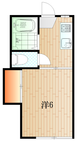 下関市一の宮本町のアパートの間取り