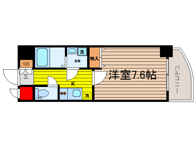 S-RESIDENCE　Hommachi　Marksの間取り