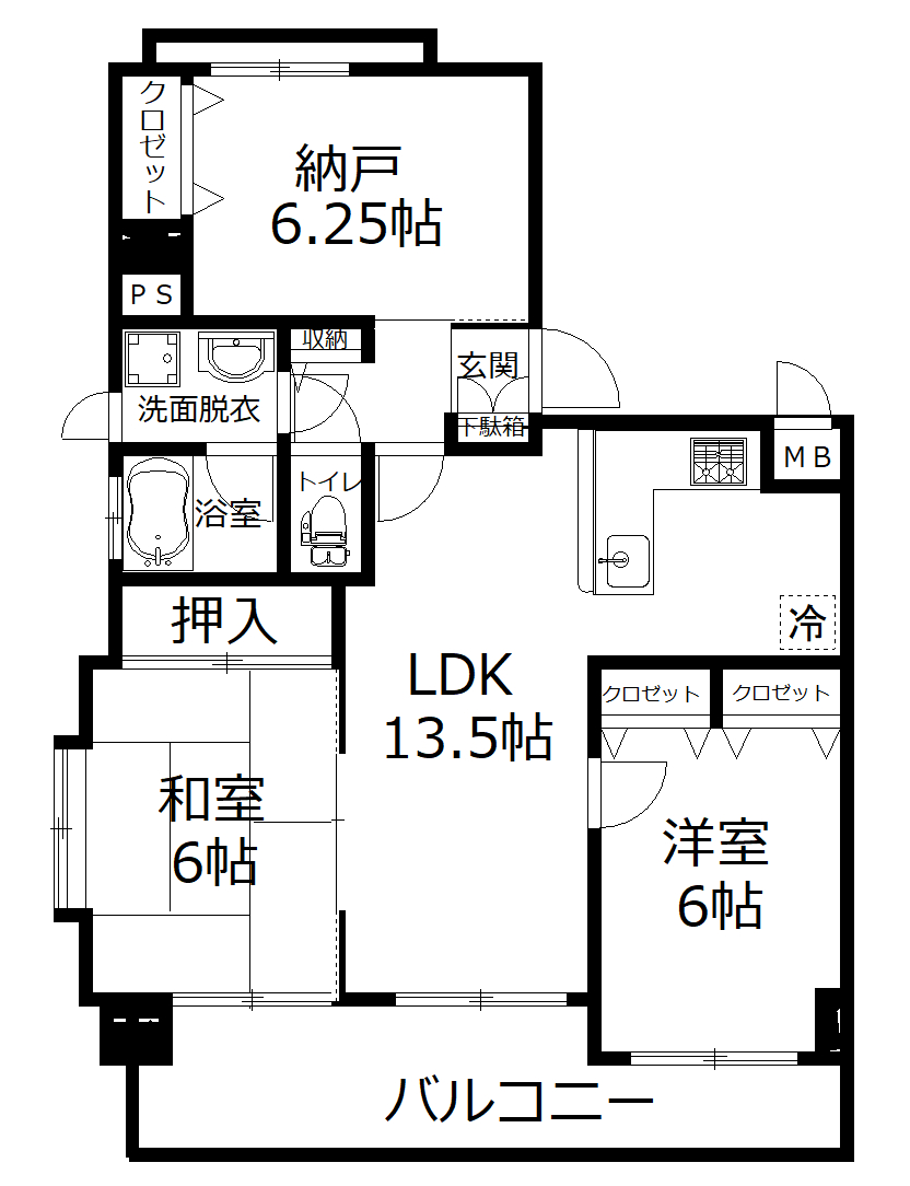 エスポワール正本の間取り