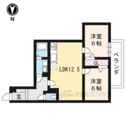 鳥羽エクセレントの間取り