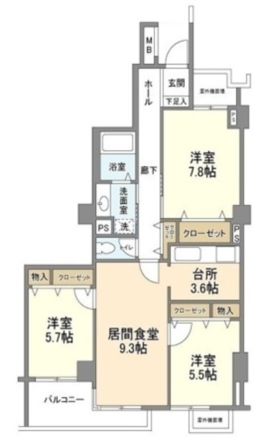 オーロヴェルデ田園調布の間取り