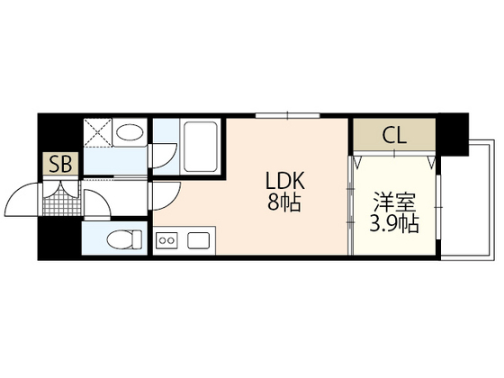 【広島市南区宇品海岸のマンションの間取り】