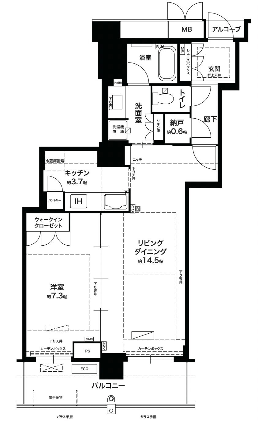 アーバンライフ神戸三宮ザ・タワーの間取り