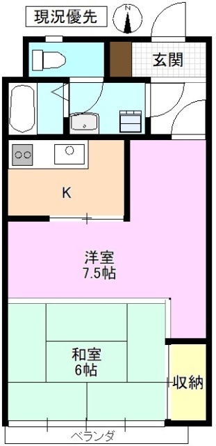 タウンハイツ花田の間取り