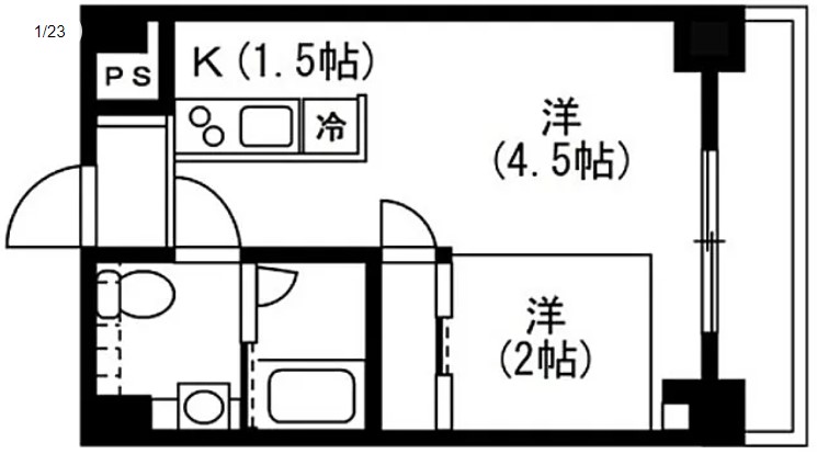 レジディア麻布十番IIの間取り