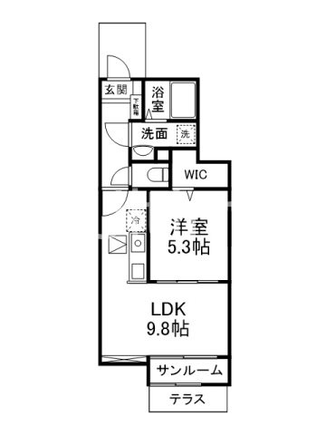 Ｋ．Ｔｒｉｎｉｔｙの間取り