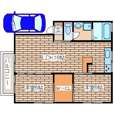 ガーデンコート車の間取り