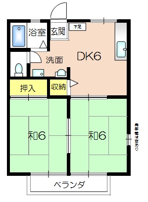 コーポサンライフの間取り