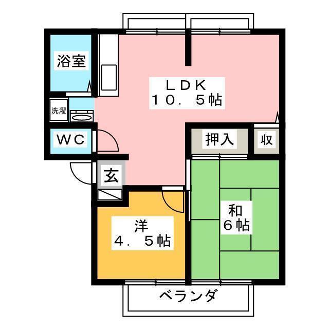 サンビレッジ佐那具Ｄの間取り