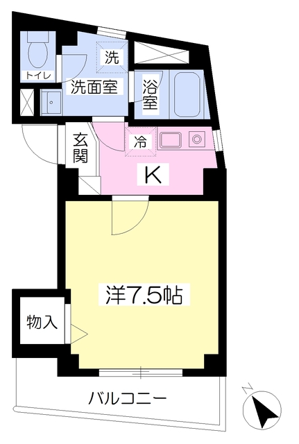 キューブ東町の間取り