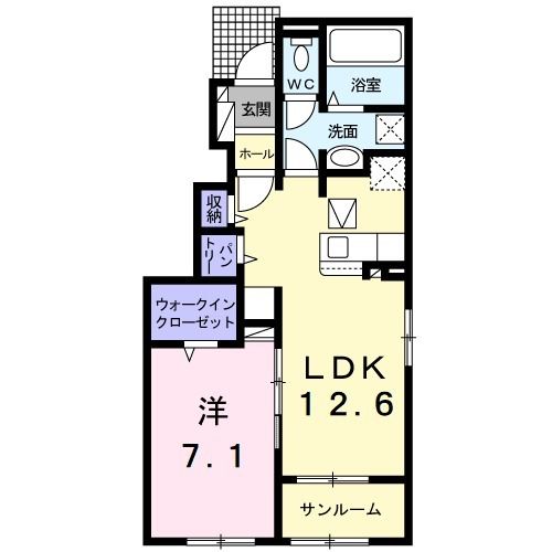 アベニールカルミアの間取り