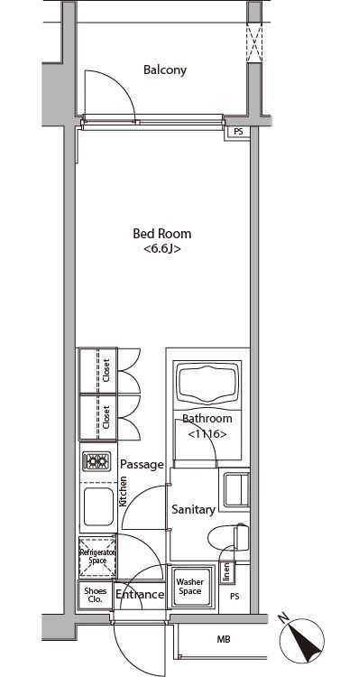 カスタリア大塚の間取り