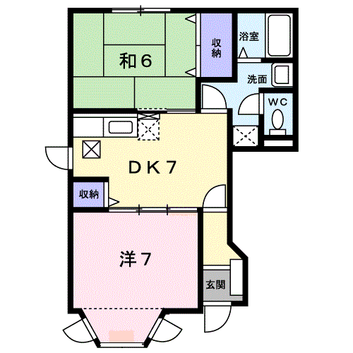 グリーンコート東館　Ａの間取り