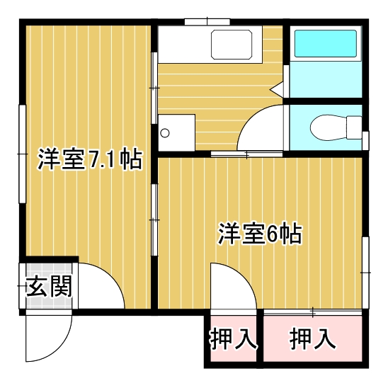 イーストロードNAの間取り