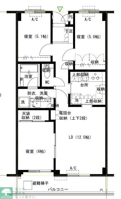 小滝台マンションの間取り