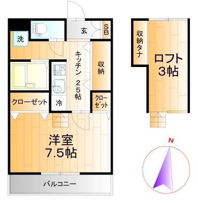 ブリベールＡＳＡＫＡの間取り