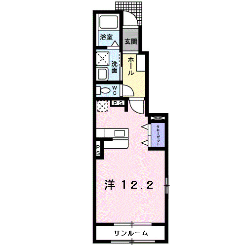 グランドール西開発Aの間取り