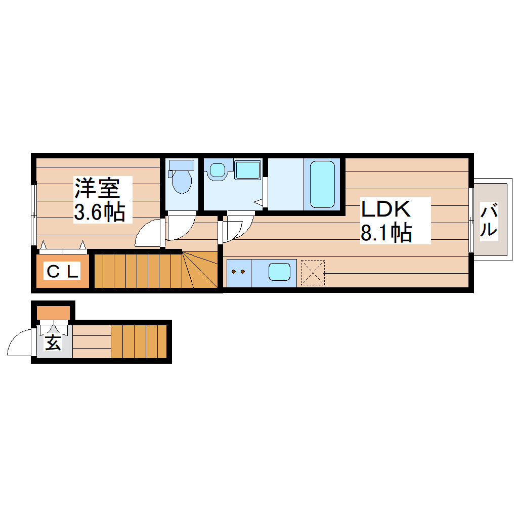 Grand Terrace長町南IIの間取り