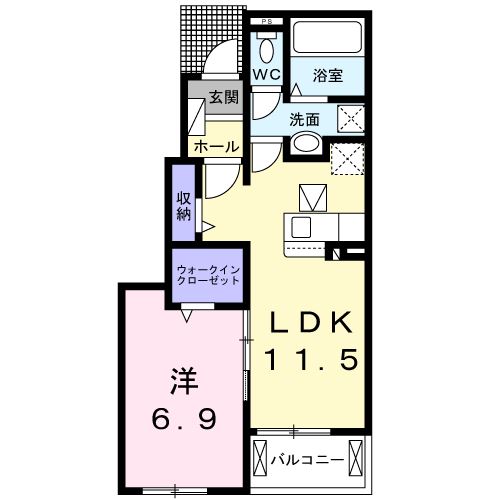 コンフォースＨＩＳＡＧＯの間取り