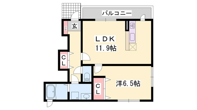 ビオレ榎ノ森Iの間取り