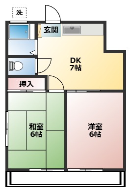 コーポ川尻の間取り