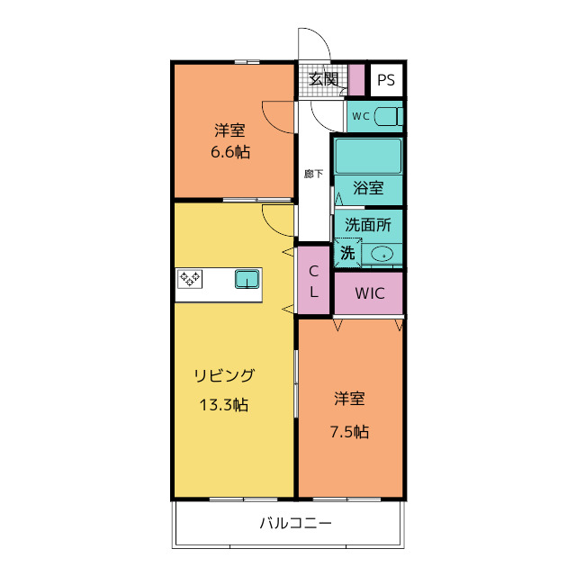 アルバローズ大和の間取り