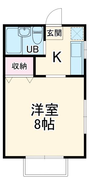 藤沢市円行のアパートの間取り