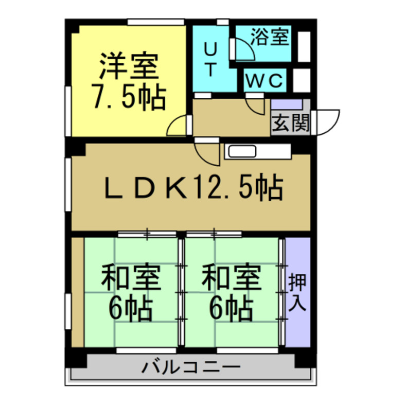 辻ハイムの間取り