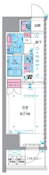 ジェノヴィア横浜石川町の間取り