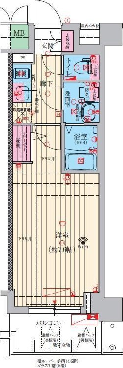 豊中市螢池西町のマンションの間取り