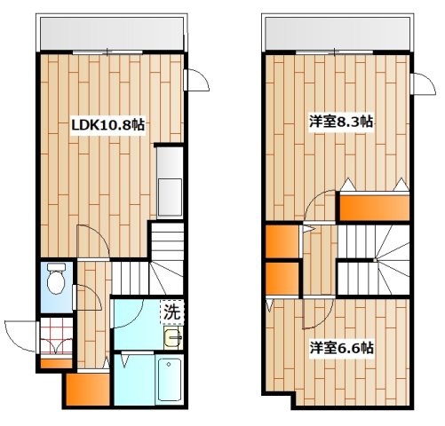 横浜市緑区竹山のマンションの間取り