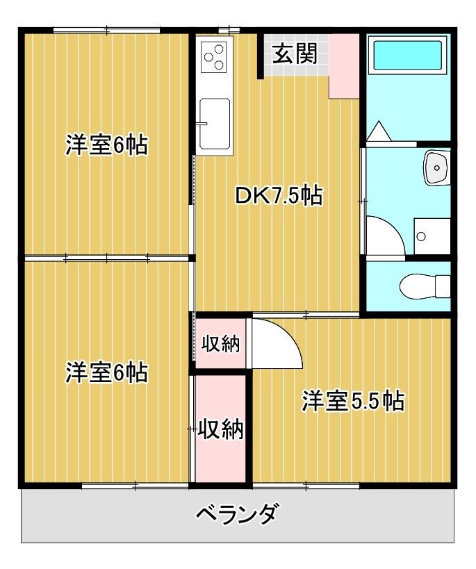 コンフレール坂野の間取り