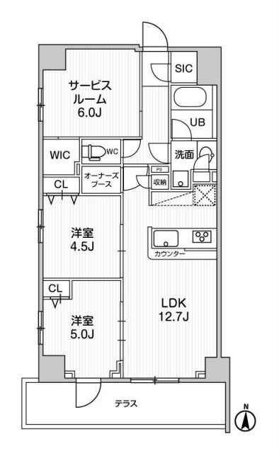 weave place KUNITACHIIの間取り