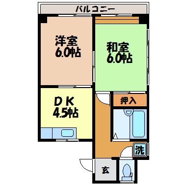 ハイツ椿坂の間取り