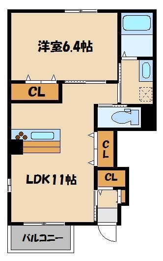 サン　メゾンＡ棟の間取り