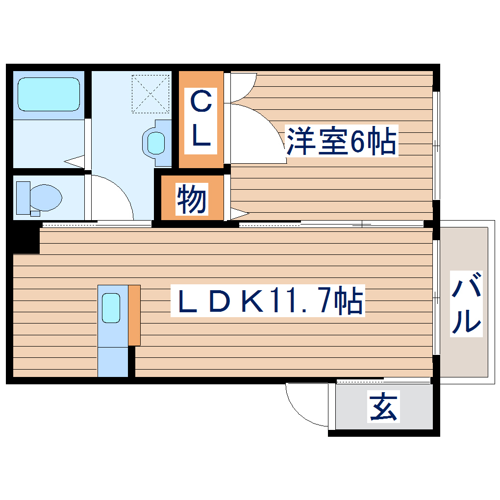 ジュネス木ノ下の間取り