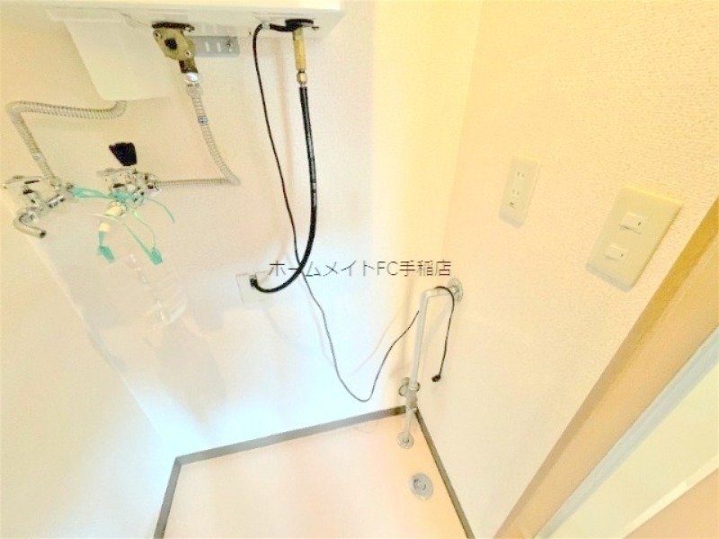 洗面設備　洗濯機置き場です！