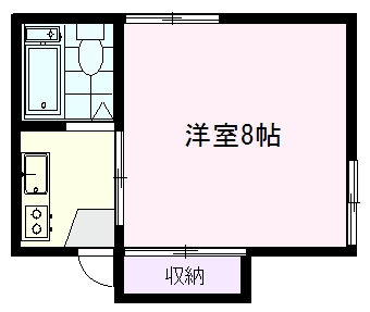 新潟市中央区東幸町のアパートの間取り