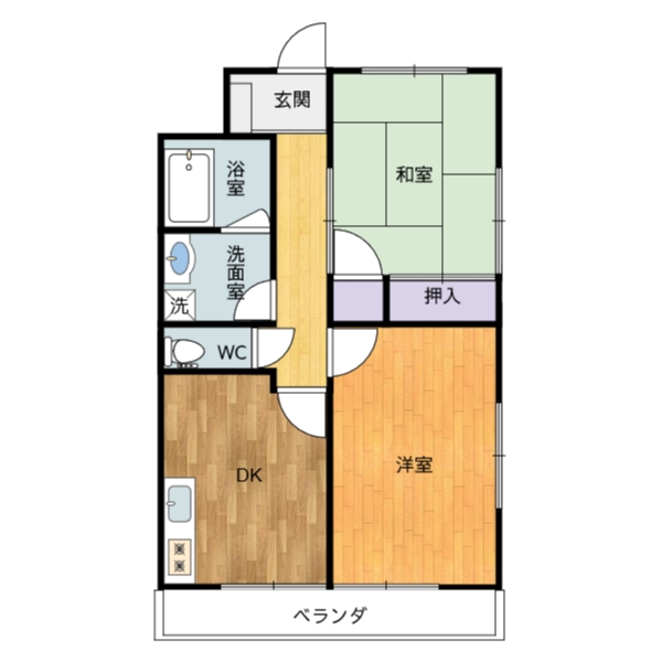 横浜市鶴見区汐入町のマンションの間取り