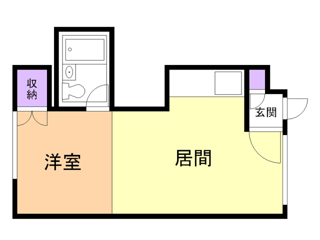 函館市柏木町のマンションの間取り